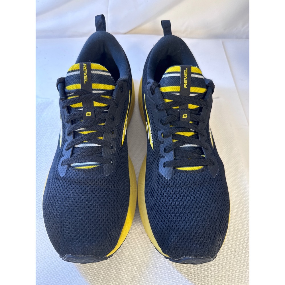 Brooks Revel 6 Mens 11 Running Shoes Black Yellow Pittsburgh Edition 1103981D096
